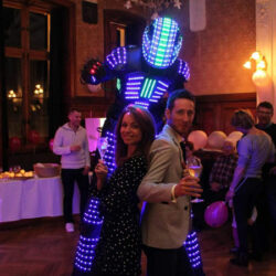 Robot LED anniversaire Neuchâtel