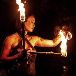 Torches enflammées