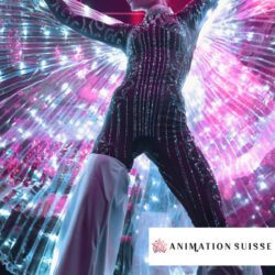 Échassière lumineuse Fribourg - Ailes d'Isis LED Image