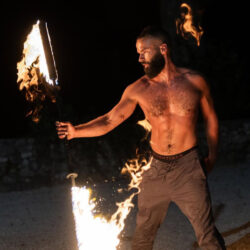 Manipulation bâton de feu Genève